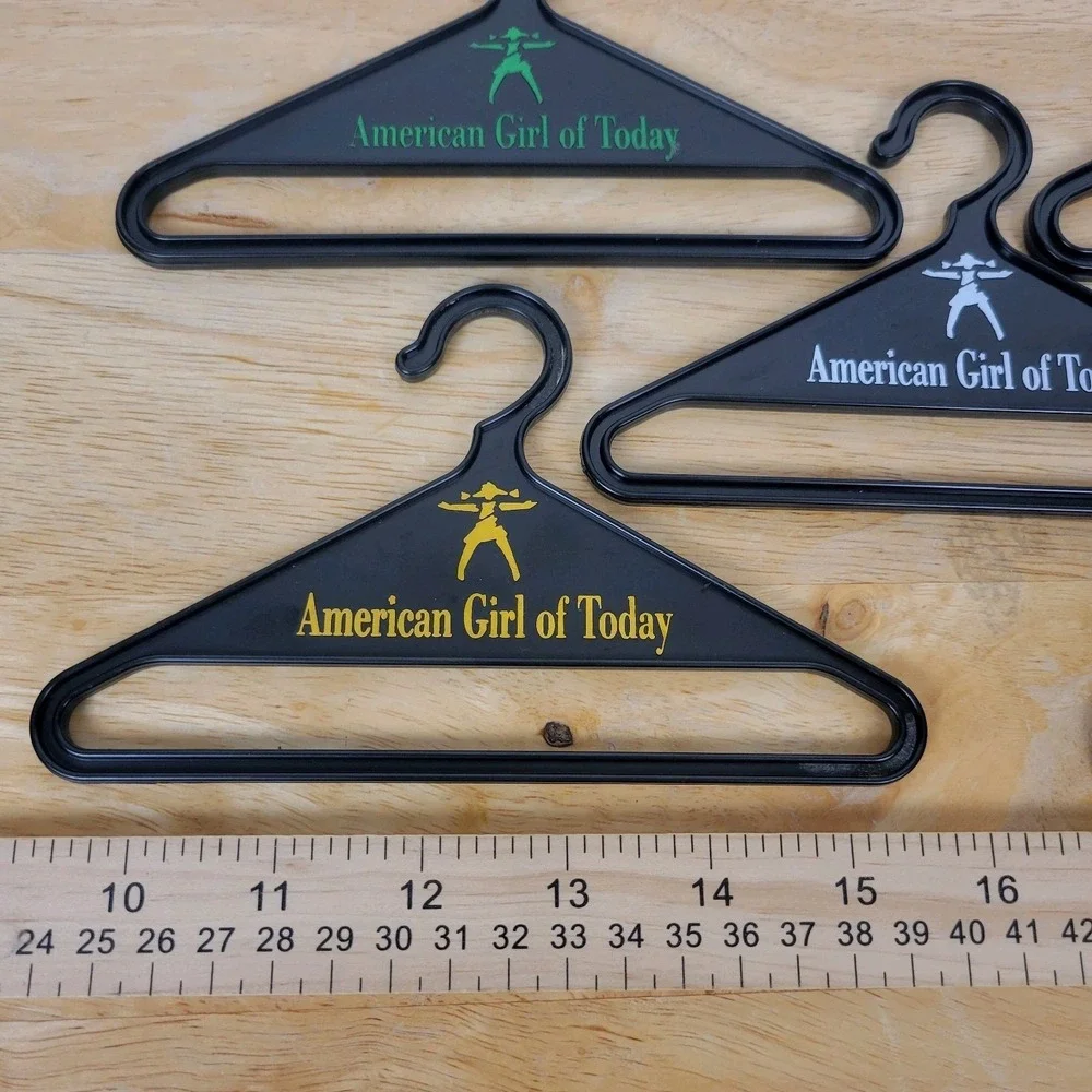 Vintage 90s American Girl of Today Doll Hangers Black Lot of 5 Pleasant Company